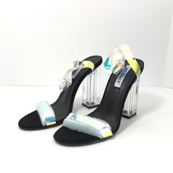 NIB!! Cape Robbin Mercy Iridescent Heels, Black - Picture 3 of 8